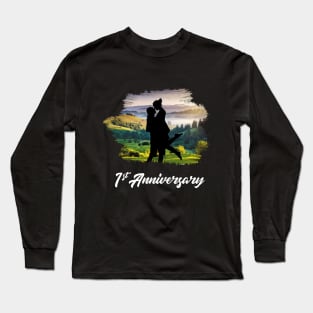 1st anniversary for couple Long Sleeve T-Shirt